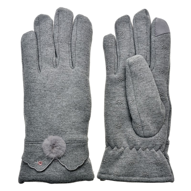 JZGL0086 Winter Gloves 9x24 cm Grey Polyester