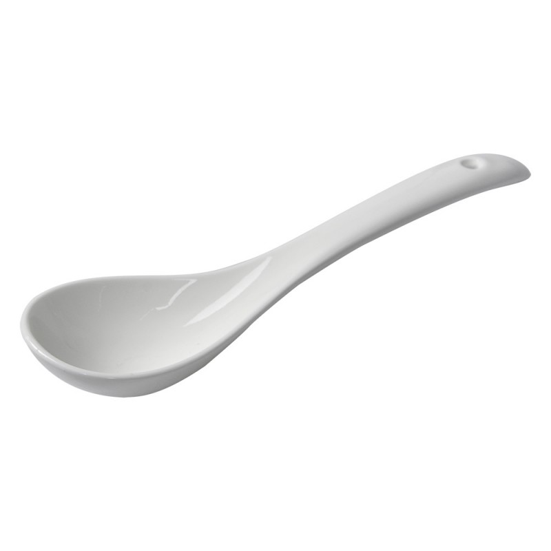 6CE1732 Spoon 15x4x2 cm White Ceramic