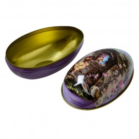 265341 Decoration Egg 11 cm Purple Aluminium