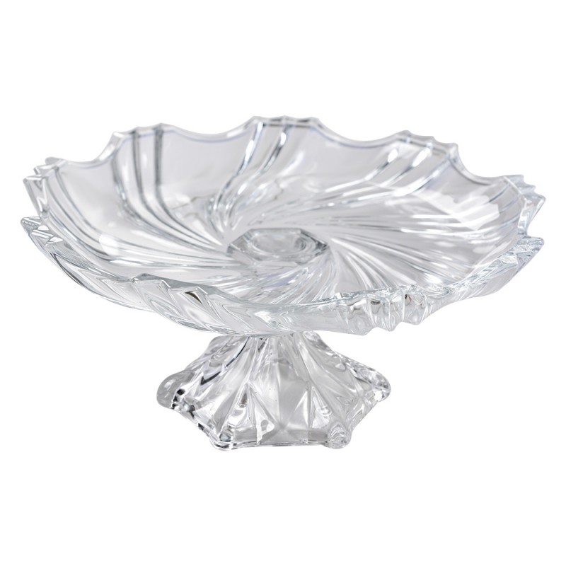 6GL4431 Fruit bowl Ø 23x11 cm Transparent Glass Serving Platter