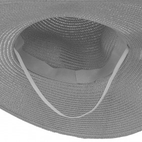 2JZHA0103 Women's Hat Beige Paper straw Shells Sun Hat