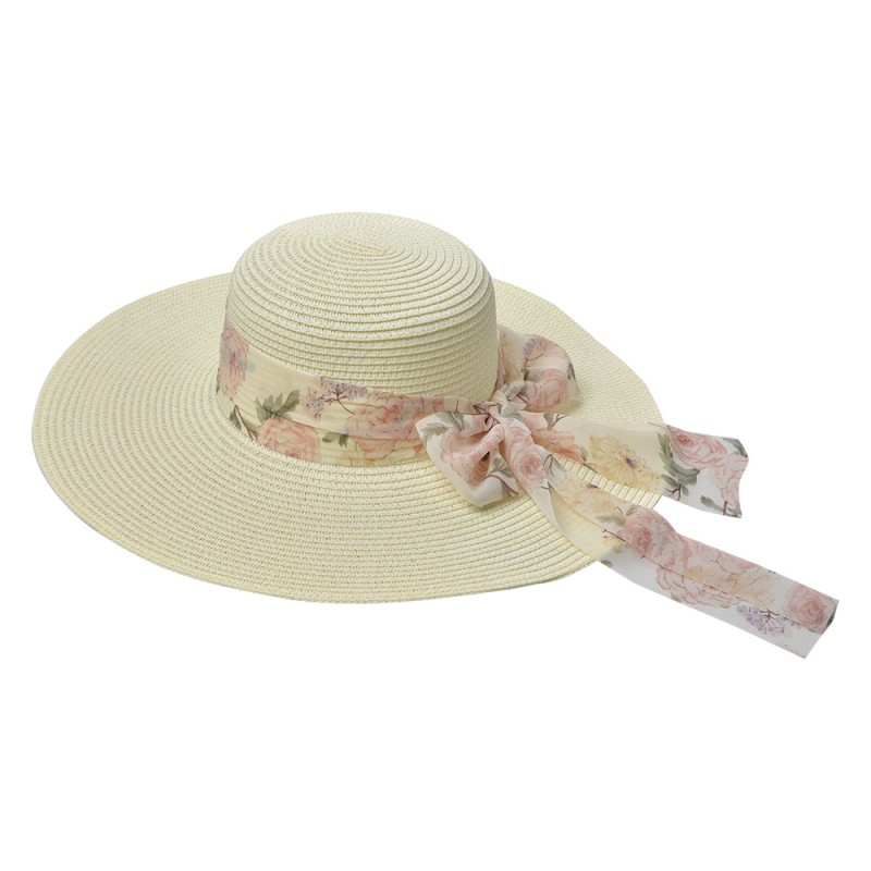 JZHA0106 Cappello da donna Bianco Paglia di carta Cappello da sole