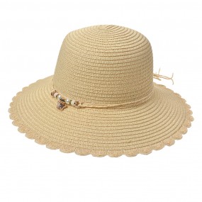 2JZHA0109 Women's Hat Beige Paper straw Sun Hat