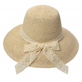2JZHA0111 Women's Hat Beige Paper straw Sun Hat