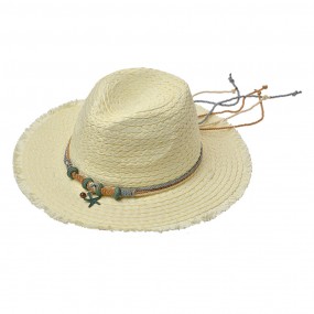 2JZHA0115 Women's Hat Beige Paper straw Sun Hat