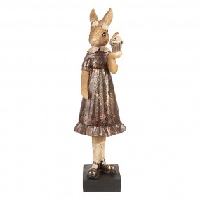 26PR5004 Figurine Rabbit 28 cm Brown Polyresin
