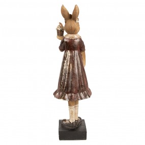 26PR5004 Figur Kaninchen 28 cm Braun Polyresin
