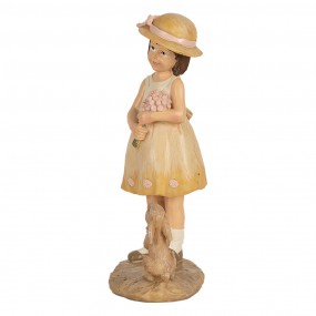 26PR5034 Figurine Girl 15 cm Beige Polyresin