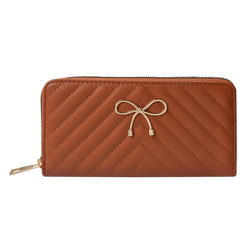 JZWA0198 Wallet 19x10 cm Brown Artificial Leather Rectangle