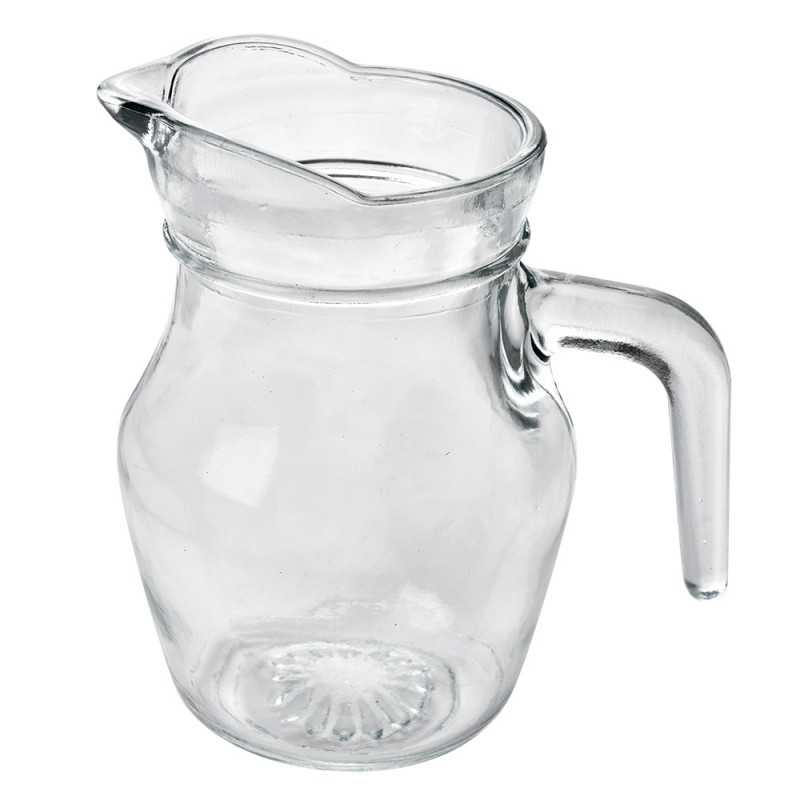 6GL4871 Decorative Pitcher 500 ml Transparent Glass Water Jug