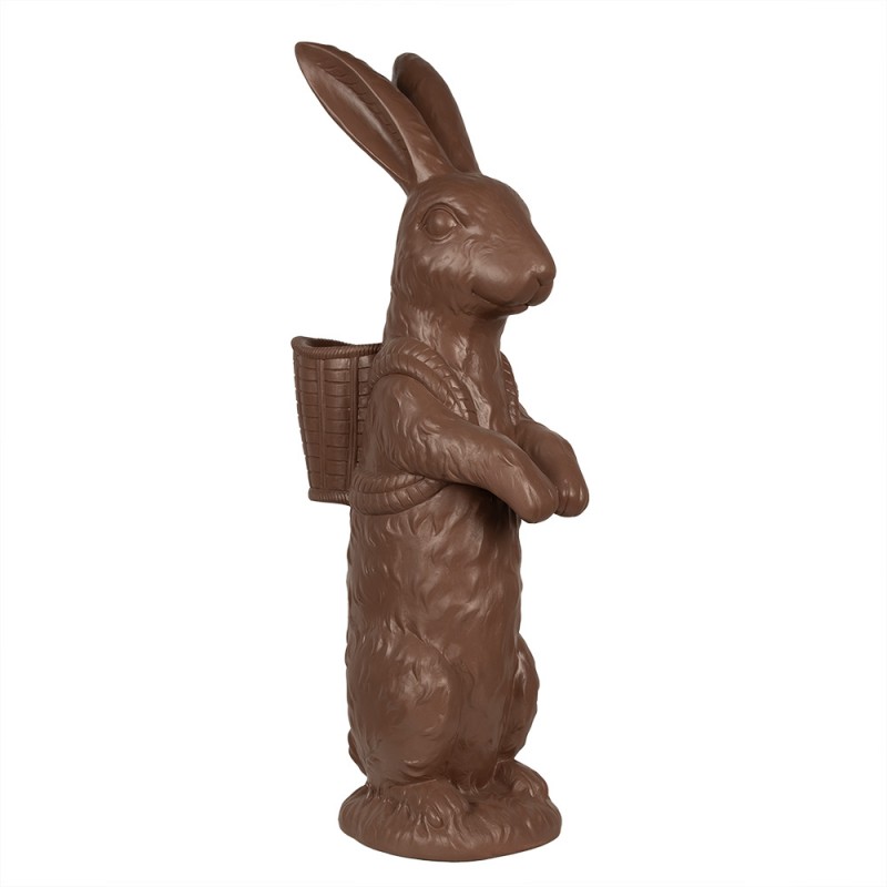 5PR0130 Figurine Rabbit 87 cm Brown Polyresin Easter Decoration