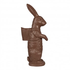 25PR0130 Figurine Rabbit 87 cm Brown Polyresin Easter Decoration