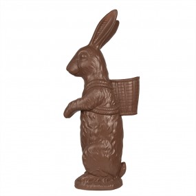 25PR0130 Figurine Rabbit 87 cm Brown Polyresin Easter Decoration