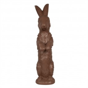 25PR0130 Figurine Rabbit 87 cm Brown Polyresin Easter Decoration