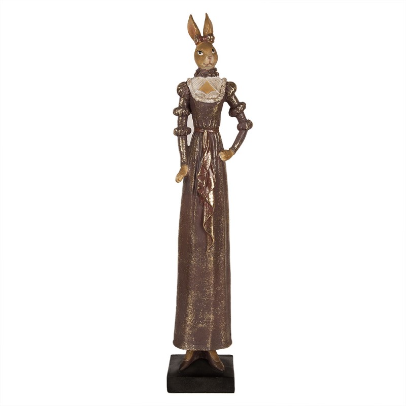 5PR0131 Figur Kaninchen 53 cm Braun Polyresin Osterdekoration