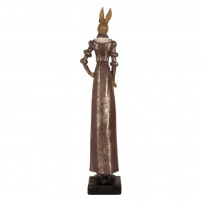 25PR0131 Figur Kaninchen 53 cm Braun Polyresin Osterdekoration