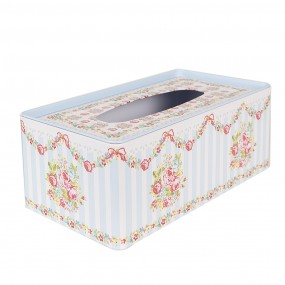 26BL0119 Tissue Box  23x13x10 cm Blauw Aluminium