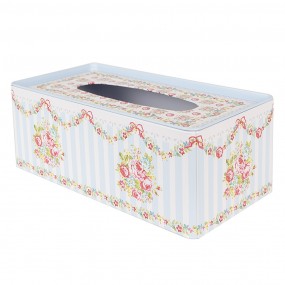 26BL0119 Tissue Box  23x13x10 cm Blauw Aluminium