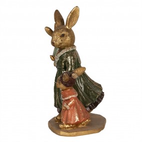 26PR4113 Figurine Rabbit 19 cm Gold colored Polyresin Easter Decoration