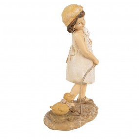 26PR5032 Figurine Girl 15 cm Beige Polyresin