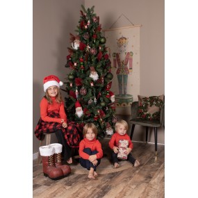 265269 Pendant Santa Claus 10x9x28 cm Grey Plastic Christmas Tree Decorations