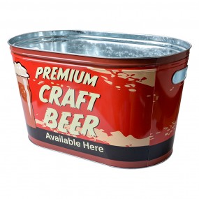 26BL0130 Beer cooler Ice bucket 40x25x23 cm Red Aluminium
