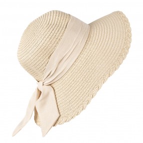 2JZHA0095BE-BE Cappello da donna Beige Paglia di carta Cappello da sole