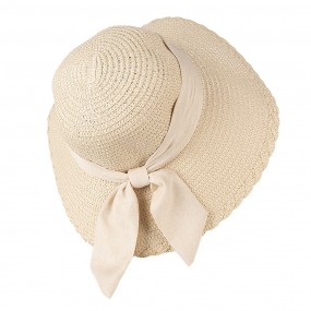 2JZHA0095BE-BE Cappello da donna Beige Paglia di carta Cappello da sole