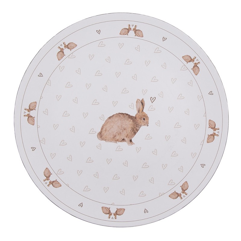 BSLC85 Charger Plate Ø 33 cm White Plastic Rabbit