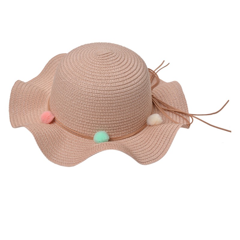 JZCHA0015P Cappello per bambini Rosa Paglia di carta