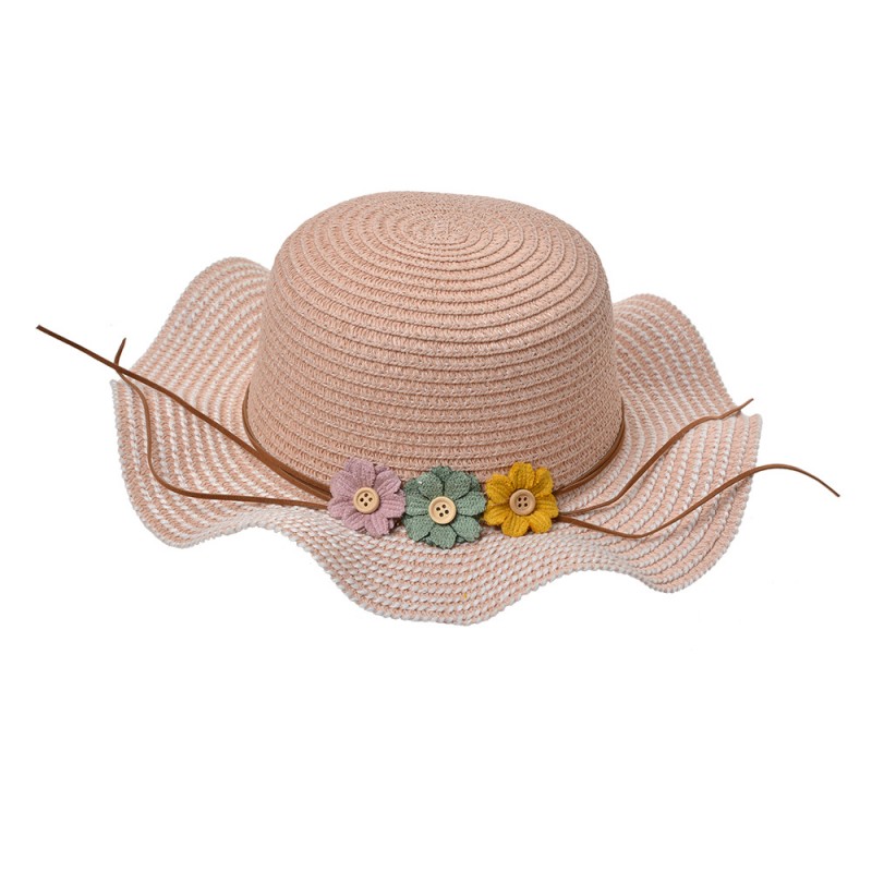 JZCHA0016 Cappello per bambini Rosa Paglia di carta