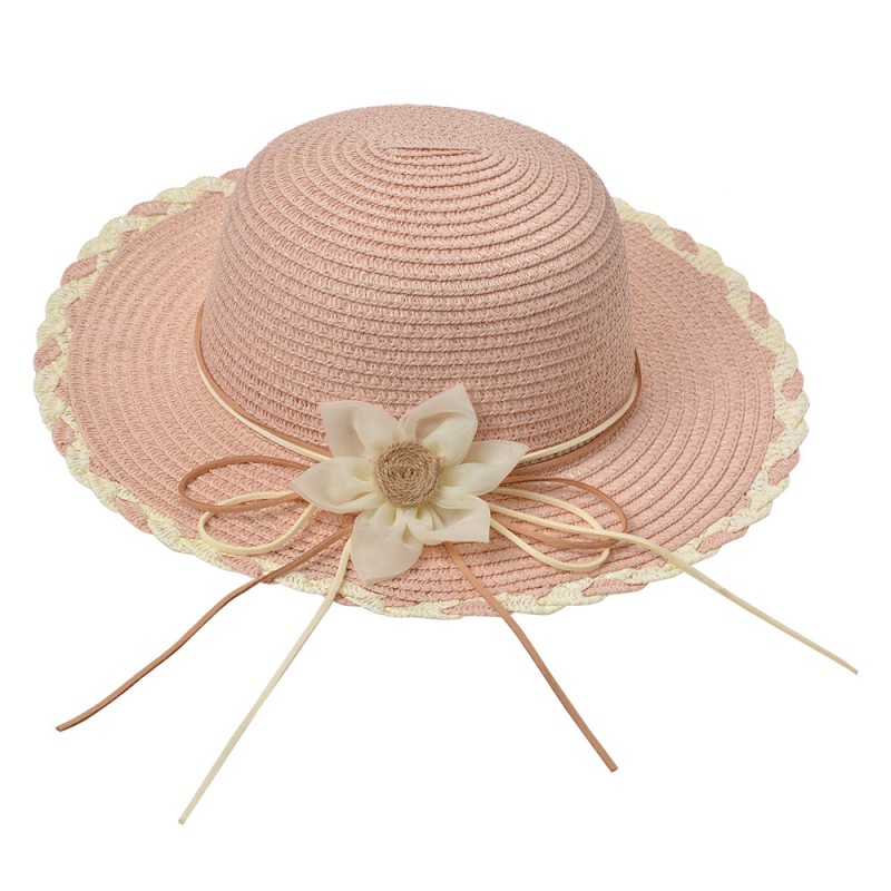 JZCHA0017 Children's Hat Pink Paper straw