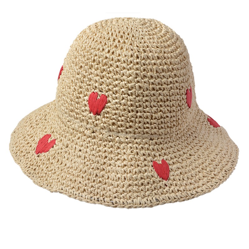 JZCHA0022 Cappello per bambini Beige Paglia di carta