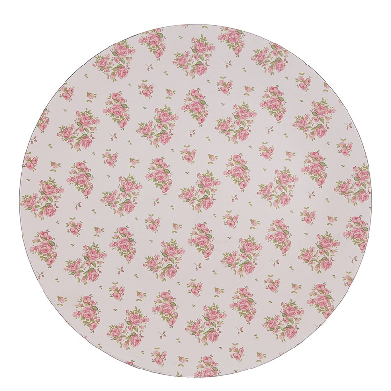 SWR85 Charger Plate Ø 33 cm Pink Plastic Roses