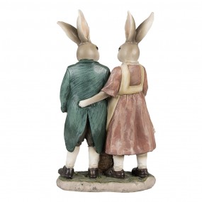 26PR4025 Figurine Rabbit 26 cm Brown Polyresin Easter Decoration