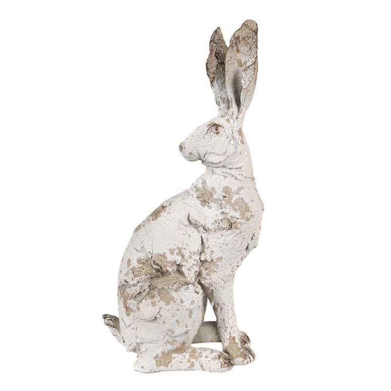 6PR4051 Figur Kaninchen 47 cm Beige Polyresin Osterdekoration