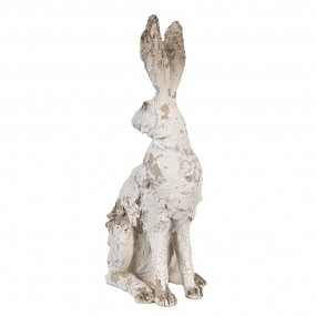 26PR4051 Statuetta Coniglio 47 cm Beige Poliresina Decorazione di Pasqua