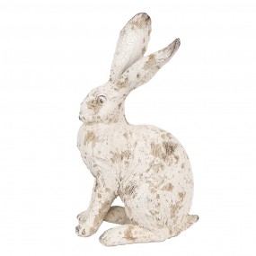 26PR4053 Figurine Lapin 22 cm Beige Polyrésine Décoration de Pâques