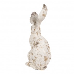 26PR4053 Figurine Lapin 22 cm Beige Polyrésine Décoration de Pâques