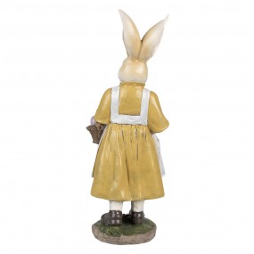 26PR4034 Figurine Rabbit 38 cm Beige Yellow Polyresin Easter Decoration
