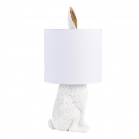 26LMC0013W Tischlampe Kaninchen Ø 20x45 cm  Weiß Kunststoff Schreibtischlampe