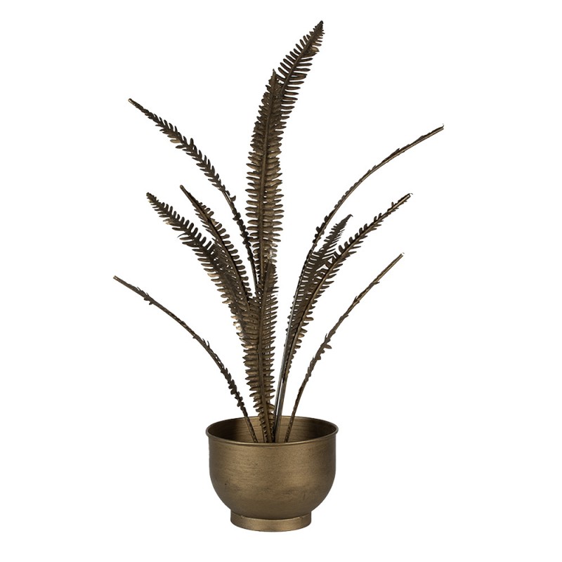 5Y1155 Kunstplant  63 cm Goudkleurig Ijzer Decoratie plant