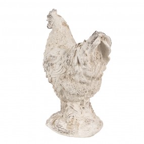 26PR4054 Figurine Poulet 26 cm Beige Polyrésine Décoration