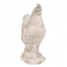 26PR4054 Figurine Poulet 26 cm Beige Polyrésine Décoration