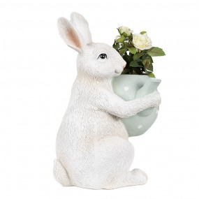 26PR3999 Figurine Lapin 23 cm Beige Polyrésine Décoration de Pâques