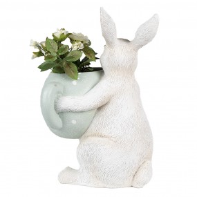 26PR3999 Figurine Lapin 23 cm Beige Polyrésine Décoration de Pâques