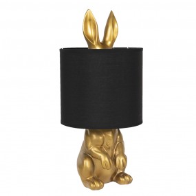 26LMC0027 Table Lamp Rabbit Ø 20x42 cm  Gold colored Plastic Round Desk Lamp