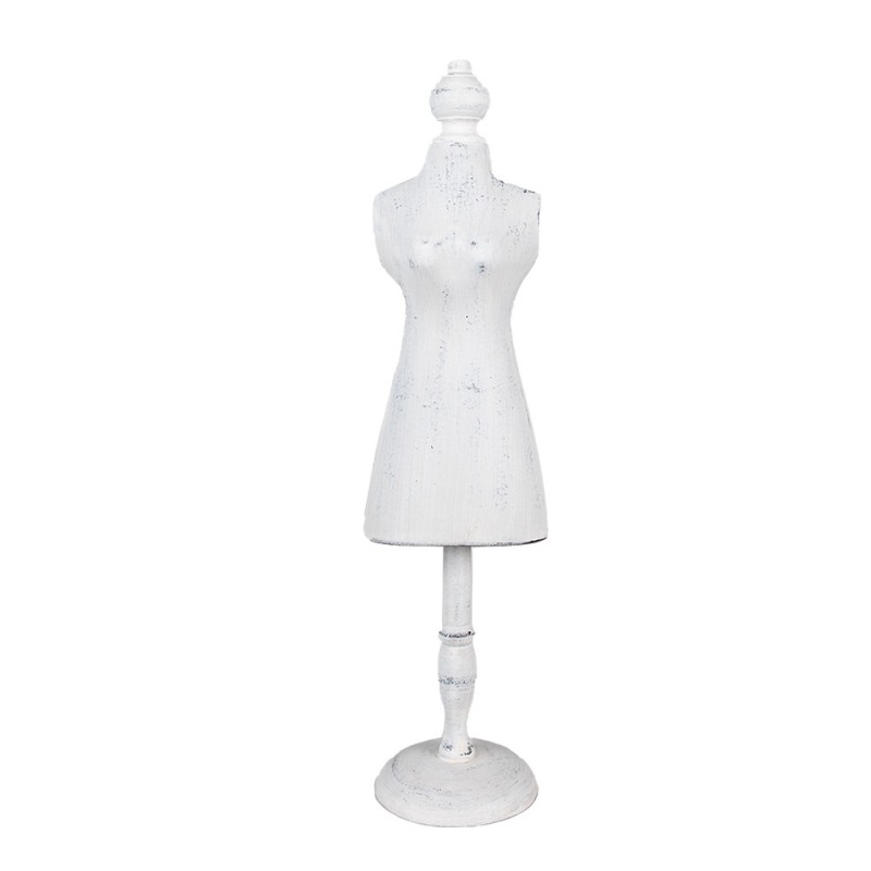 50768 Jewelry stand 13x11x51 cm White Wood Display Mannequin