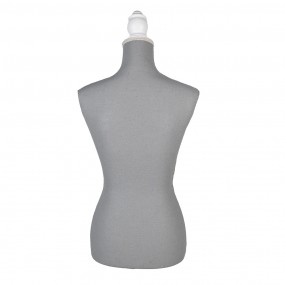 250769 Adjustable Female Mannequin 37x22x168 cm Grey White Wood Textile