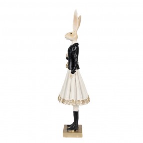 26PR4003 Figurine Lapin 32 cm Marron Polyrésine Décoration de Pâques